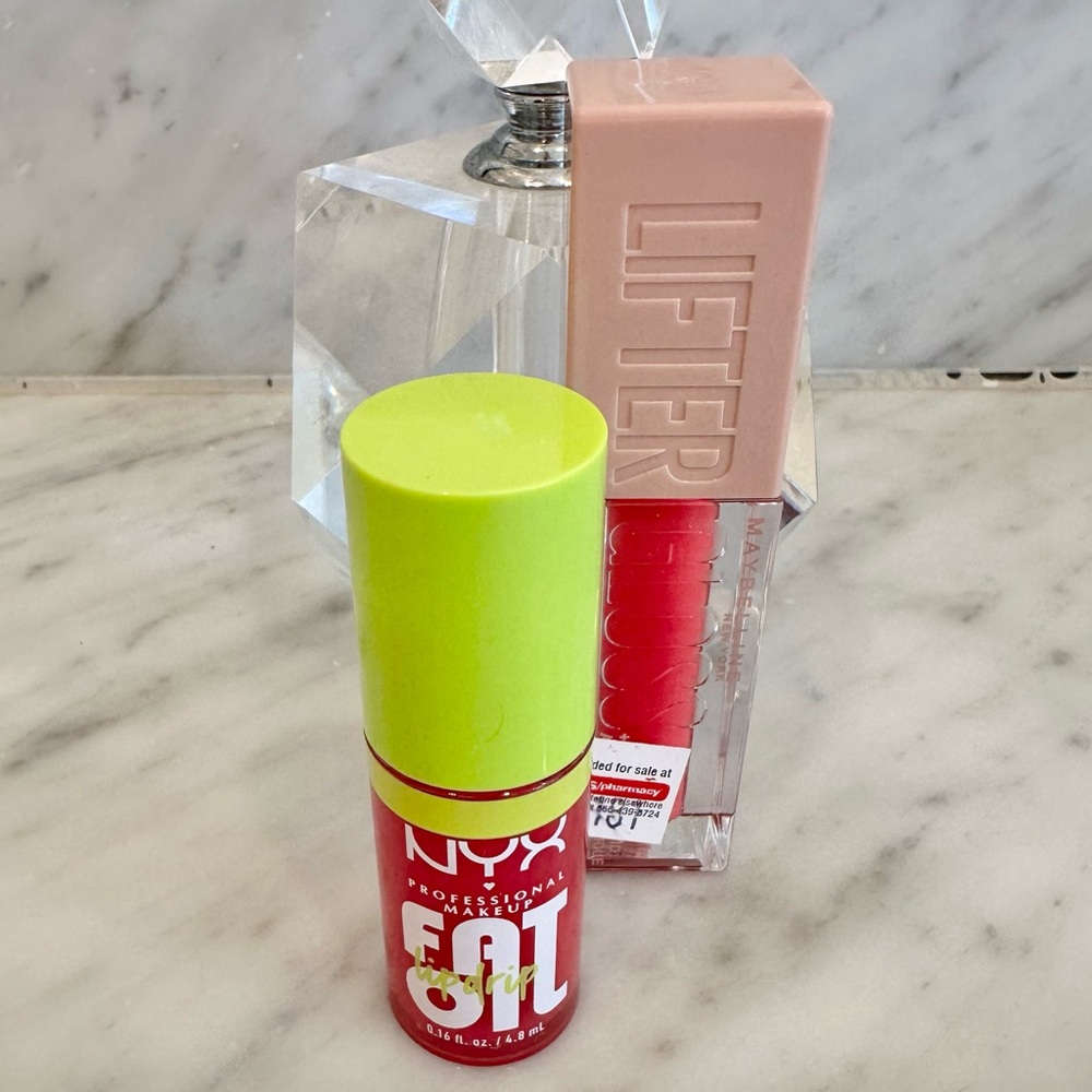 New Hot Pink Lip Gloss Duo